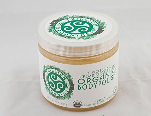 Trillium Body Polish - Clearing Cedar Eucalyptus Salt Scrub - Natural - 24 Ounces