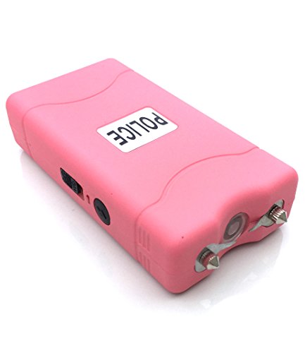 Police 800 - 200,000,000 Mini Stun Gun - Rechargeable With LED Flashlight, Pink