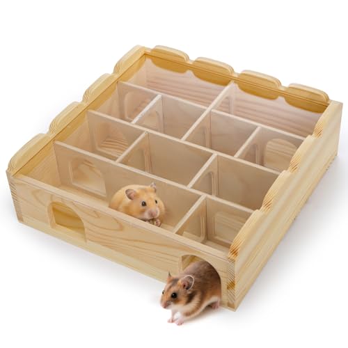 ZENFUN Wooden Hamster Maze