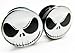 Evil Jack Skellington - The Nightmare Before Christmas Ear Plugs - Acrylic Screw-On - New - 8 Sizes - NewPair (00 Gauge (10mm))