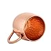 Set of 2 Moscow Mule Copper Mugs 16 OZ - Two Copper Shot Glass Included - 100% Solid Pure Copper Hammered Barrel Cup Mug with No Inner Lining by Foodie Aid