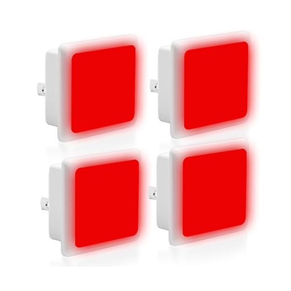 bedroom with red lights