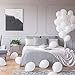 Pack of 100, 12 inches Party Balloons, Balloons Bulk, Balloons for Birthdays (White)