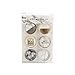 Glass Fridge Magnets Round White Marble Refrigerator Magnets for Decoration, Dry Erase Board, Whiteboard Calendar Maps, 30mm(1.18
