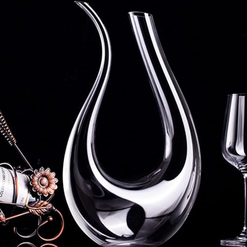 Zerci - 100% Lead Free U Shape Hand Blown Crystal Wine Carafe 1.5L