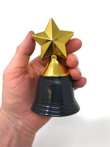 20 Bulk 4.5" Gold Tone Star Trophies