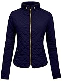 NE PEOPLE Womens Lightweight Quilted Zip Jacket, XLarge, NEWJ22NAVY