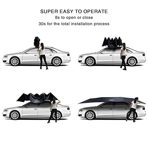 Lanmodo Pro Semi Auto Car Umbrella Tent Cover Movable Carport