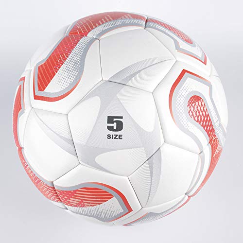 SHOKE Soccer Ball Size 5 FIFA Level Performance Ball, Thermal-Bonding Hold Air Water-Resistant, Rebound Height 51.18'' -53.15'', Can Customized