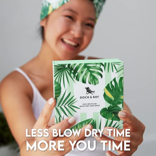 Dock & Bay Turban Hair Towel for Home & The Beach Super Absorbent