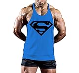 InleaderStyle Men's Bodybuilding S Logo Stringer Gym Tank Top