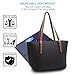 XB Laptop Tote Bag Fits Up to 13.3'' Lightweight Work Tote Bag Women's Top Handle Satchel Handbags Purse Tote Shoulder Bag (Black)