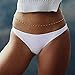 Victray Boho Belly Waist Chains Beach Beads Body Chain Fashion Body Accessories Jewelry for Women and Girls (Silver)