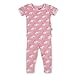 KicKee Pants Basic Short Sleeve Pajama Set- Newborn through Kids 10 (3T, Desert Rose Wild Horses)