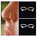1PC Surgical Steel Nose Ring Crystal Rhinestone Bone Stud Body Piercing Jewelry by khim