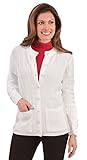 Collections Etc Women's Long Sleeve Herringbone Cable Cardigan Sweater
