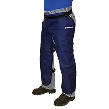 Husqvarna 531309565 Chain Saw Apron Chaps Gray Blue