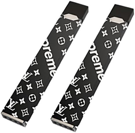 JUUL Wrap Skin Decal | Black Supreme, Pack of 2 | JUUL Wrappers