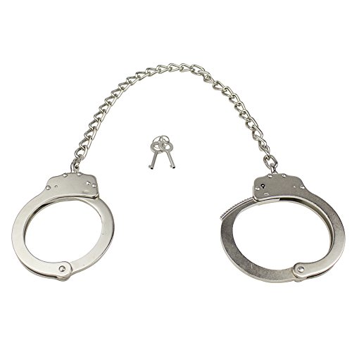 Yoghourds Double Lock Leg Cuffs Ankle Handcuffs，Adjustable Heavy Duty Tactical Steel Metal Law Enforcement Leg Cuffs in Professional Grade - Thumbnail 5