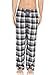 DARESAY Flannel Pajama Pants for Men - Soft Cotton Plaid Pajama Pants, Stretchable Men's Pajama Bottoms with Pockets, 3 Pack. Grey White