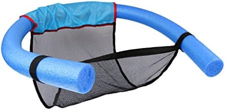 Kid Floating Pool Noodle Sling Mesh Chair Net For Swimming Seat Rehabilitation Learn Swimming Water Relaxation Pool Noodle Chair, Blue