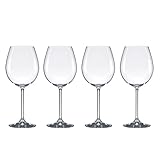 Food & Wine For Gorham The Entertainer Wine Glasses, Red, Set of 4