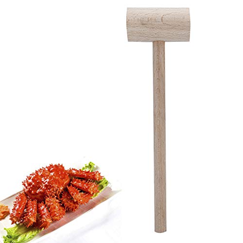 16Pcs Wooden Crab or Lobster Mallets, Nature Hardwood