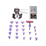 HiYi 26pcs AUTO Paintless Dent Repair Puller Kits Glue Puller Dent Lifter With 24 PCS Different Size Tabs Suction Cup and Mini T Puller Dent Removal Tools