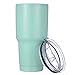 30 oz Tumbler Stainless Steel Vacuum Insulated Cup for Travel - lo lord (Mint green, 30 oz)