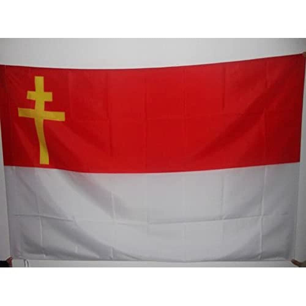 AZ FLAG - Free Republic of Alsace-Lorraine Flag - 2x3 Ft - Alsace-Lorraine Banner with Sleeve - 100% Polyester - Fade Resistant - Vivid Colors - 2' x 3' Feet - 90x60 Cm