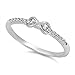 Infinity Love Cute Ring New .925 Sterling Silver CZ Band Sizes 2-13