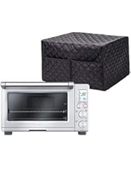 Smart Oven Cover, ConvectionToaster Oven Cover, Large Size Square Kitchen Appliance Cover, 16.9â€Lx16.1â€Wx10.6â€H, Diamond Collection Kitchen Appliance Case With Two Big Pockets,Provide Yeal Around Protection For Your Appliance (Black)