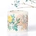 R Molshine Floral Washi Masking Tape Set of 10, Spring Flower Decorative Sticky Paper Tapes for DIY Craft, Gift Wrapping, Bullet Journal, Planner, Scrapbooking (D)