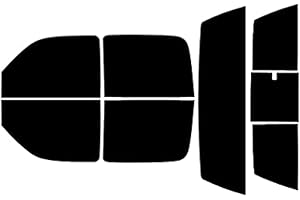 Rvinyl Window Tint Kit Compatible with Chevrolet Silverado 2001-2006 4 Door - Black 5% - Single Ply No Bubble Film - Do it Yourself Vehicle Complete Precut Kit
