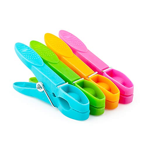Colorful Plastic Clothespins, Heavy Duty Laundry Clothes Pins Clips
