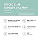 Chosen Foods Spiced Chai Avocado Oil Spray 4.7 oz., Non-GMO, 500°F Smoke Point, Propellant-Free, Air Pressure Only for High-Heat Cooking, Baking and Frying