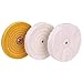 6 inch Buffing Polishing wheel 1/2 Inch Arbor Hole for Bench Grinder Buffer Tool Coarse Medium Soft 3pcs