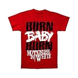 Motionless In White Men's Burn Baby Burn T-shirt Red