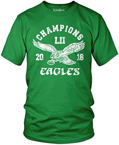 KonaTees 2017-2018 Eagles World Championship Football Fan - Vintage, Destressed T-Shirt