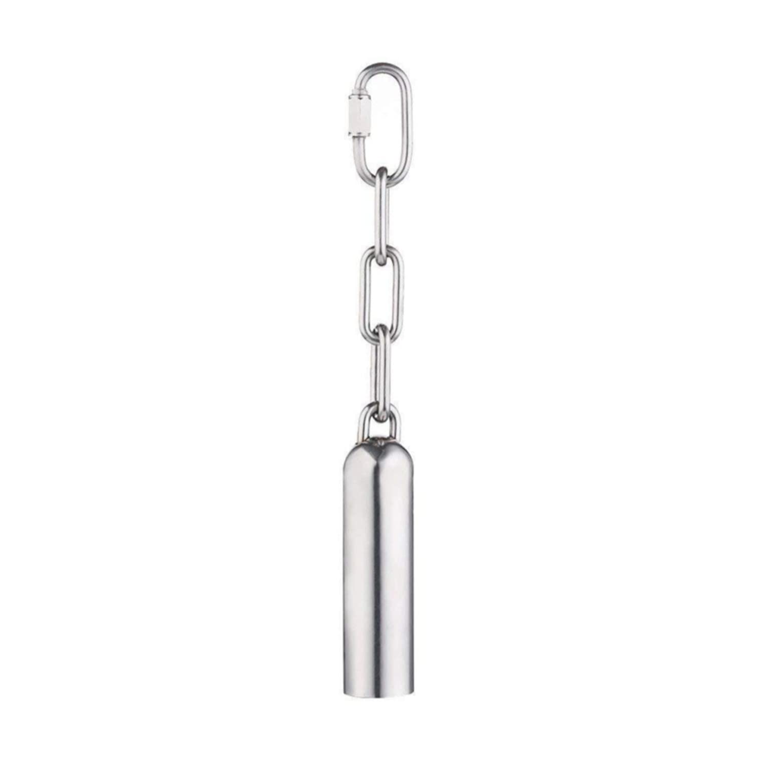 Xzhixiao Bird Parrot Bell Toy with Sweet Sound - Stainless Steel Bell for Macaw, African Greys, Cockatoo, Parakeet, Cockatiels (S/ 7.7'')
