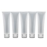Velishy(TM) 5 Pcs 100ml Empty Clear Cosmetic Cream Lotion Tube Containers
