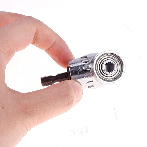 HiYi 105 Degrees Angle Extension 1/4inch 6mm Hex Drill Bit Screwdriver Socket Wrench Holder Tool - Thumbnail 3