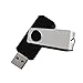 TOPESEL 50PCS 16GB Bulk USB 2.0 Flash Drive Swivel Memory Stick Thumb Drives Pen Drive (16gig, 50 Pack, Black)