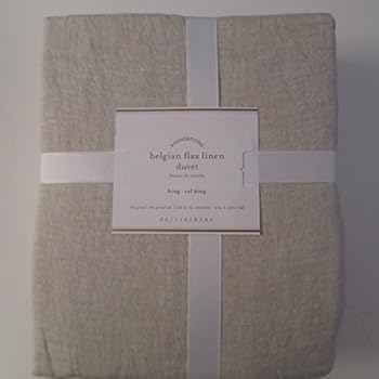 Amazon Com Pottery Barn Belgian Linen Flax Duvet Cover King