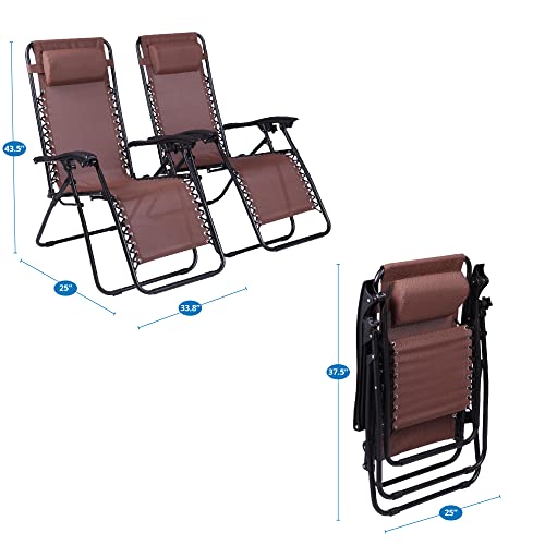 Zero Gravity Chairs Set of 2 Pool Lounge Chair Zero Gravity Recliner
