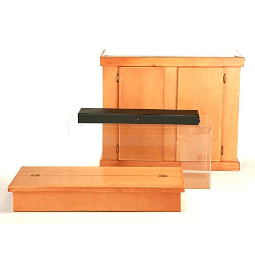 Skrootz Rectangular Wood Stand with Canopy Medium Size Medium Oak ES Rectangle