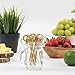 Prexware Bamboo Ring Skewers, 3.5 Inch Loop Skewers, Bamboo Skewers Cocktail Picks. 100 Count.