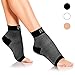 Plantar Fasciitis Foot Compression Sleeves for Injury Rehab & Joint Pain. Best Ankle Brace - Instant Relief & Support for Achilles Tendonitis, Fallen Arch, Heel Spurs, Swelling & Fatigue Black Medium primary