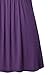 Helloacc Womans A Line Pleated Tunic Short Sleeves Summer Shirts Dress Top,XX-Large,Purple