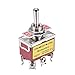 ESUPPORT Silver Contact Momentary Car Univeral Heavy Duty 20A 125V DPDT 6 Terminal ON/OFF/ON Rocker Toggle Switch Metal Pack of 5